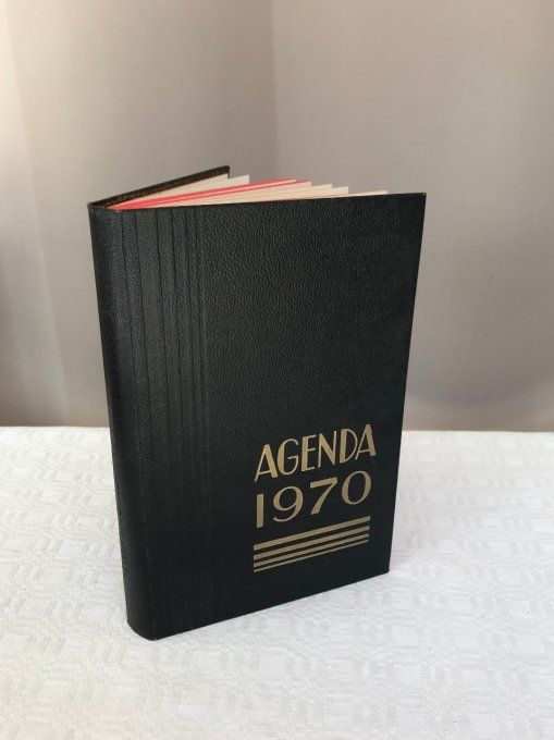 Agenda, mémento vintage de 1970