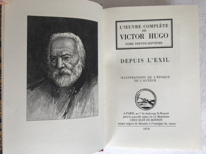 Livre, Depuis l'exil, Victor Hugo, Jean de Bonnot