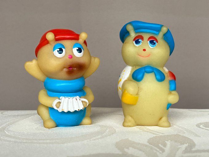 2 Luxioles Playskool de 1986, Glo Criquet et Gribouille