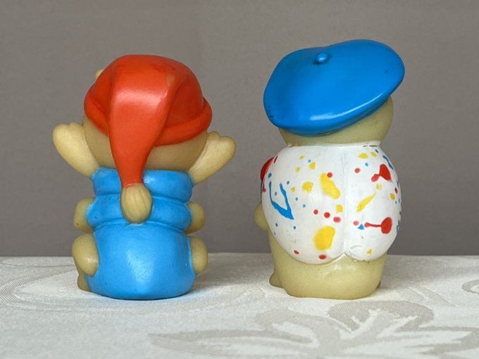 2 Luxioles Playskool de 1986, Glo Criquet et Gribouille