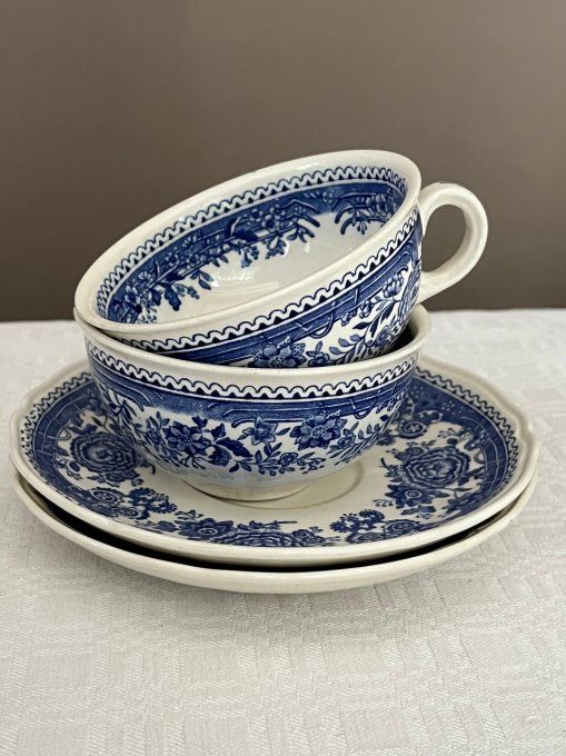 2 Tasses et sous tasses Villeroy et Boch, modèle Burgenland Saar