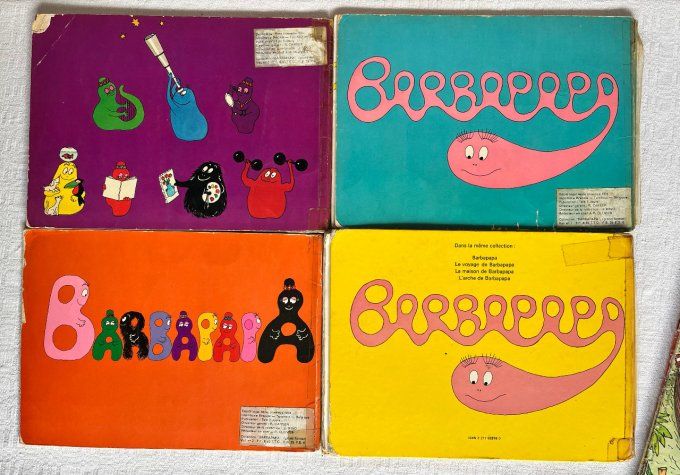 Lot de livres et albums de Barbapapa vintage 