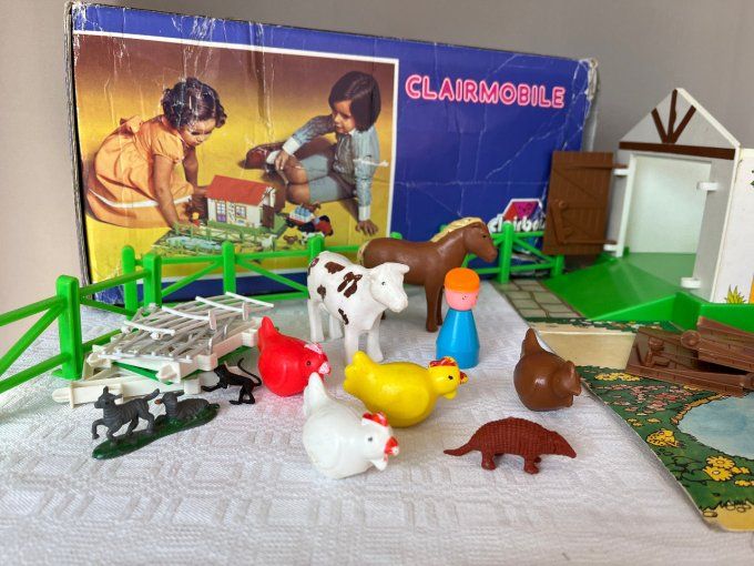 Jeu Clairmobile, la ferme, jouet vintage