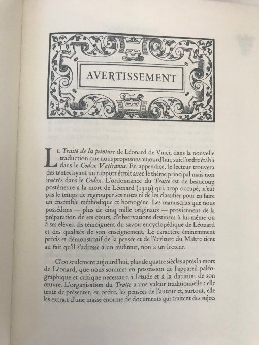 Léonard de Vinci: Le traité de la Peinture, Jean de Bonnot 1977