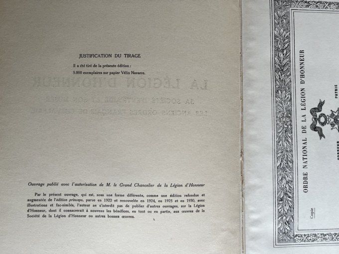 Livre ancien, 1934, La Légion d'Honneur par Jules Renault, Les anciens Ordres Français de Chevalerie