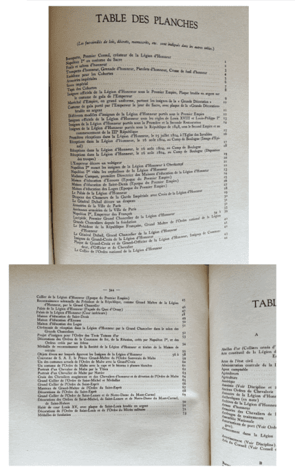 Livre ancien, 1934, La Légion d'Honneur par Jules Renault, Les anciens Ordres Français de Chevalerie