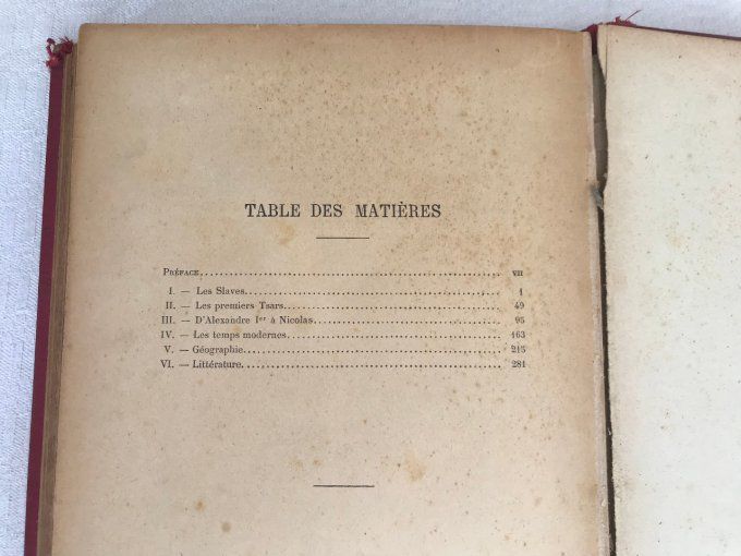 Livre La Russie, histoire, géographie, Littérature, Eugène GUENIN, 1906