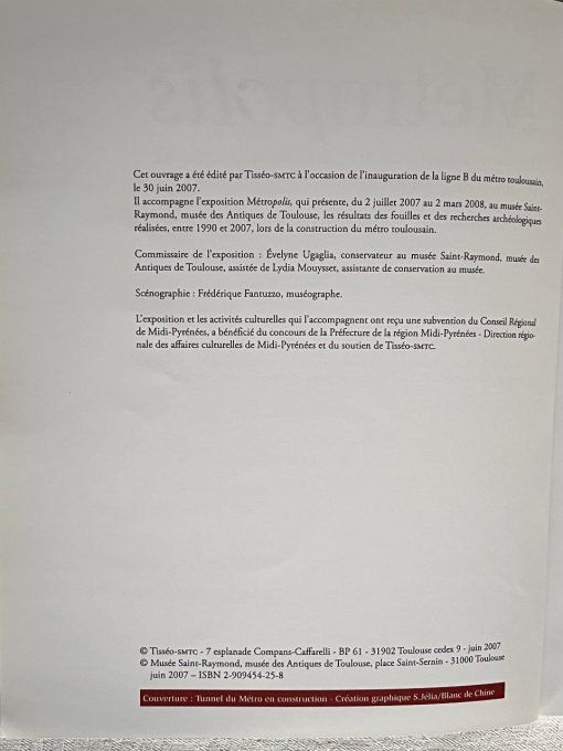 Livre, Métropolis, Transport souterrain et archéologie urbaine à Toulouse, Fouilles en cours