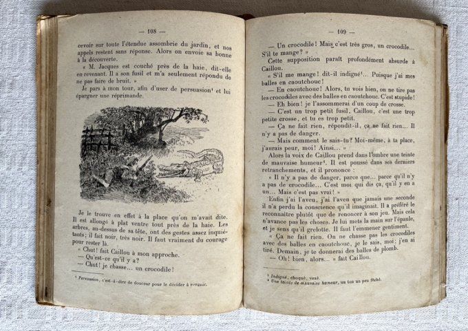 Livre scolaire ancien, Lectures Françaises, par René Bazin, cours élémentaire et moyen