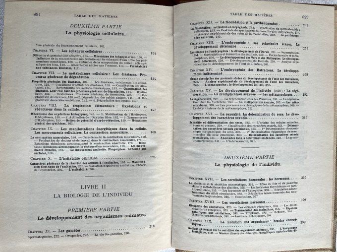 Livre scolaire, Biologie animale, à l'usage des candidats au P. C. B. Marcel Abeloos, 1963