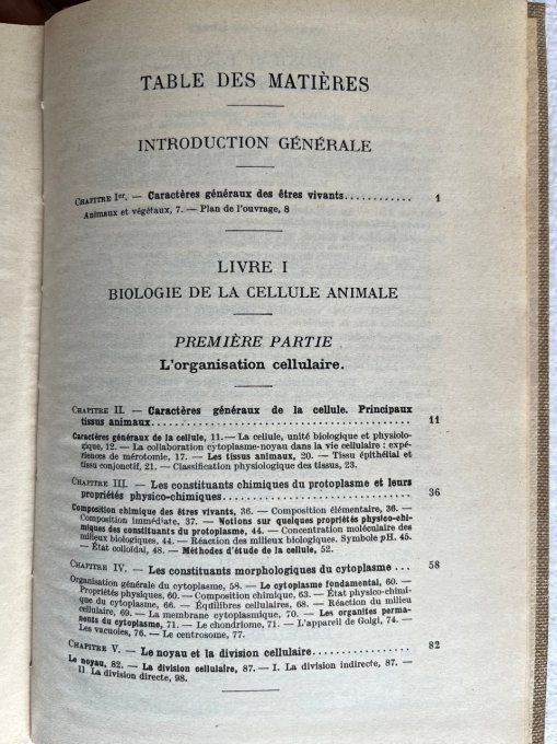 Livre scolaire, Biologie animale, à l'usage des candidats au P. C. B. Marcel Abeloos, 1963