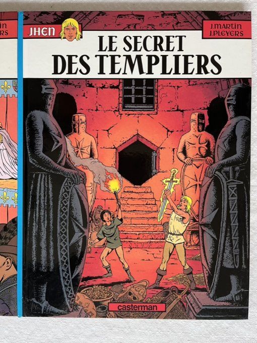 Lot de 3 Bd Jhen, Casterman, La cathédrale, Le lys et l'ogre, Le secret des templiers