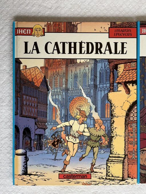 Lot de 3 Bd Jhen, Casterman, La cathédrale, Le lys et l'ogre, Le secret des templiers