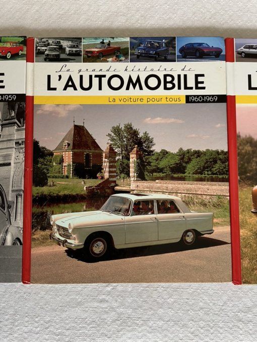 Lot de 3 livres, La grande histoire de l'automobile, de 1950 à 1979