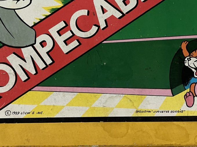 Puzzle, Cubes vintage, Tom and Jerry, exclusivité Juguetes Borras, 1959 ©LOEW'S INC