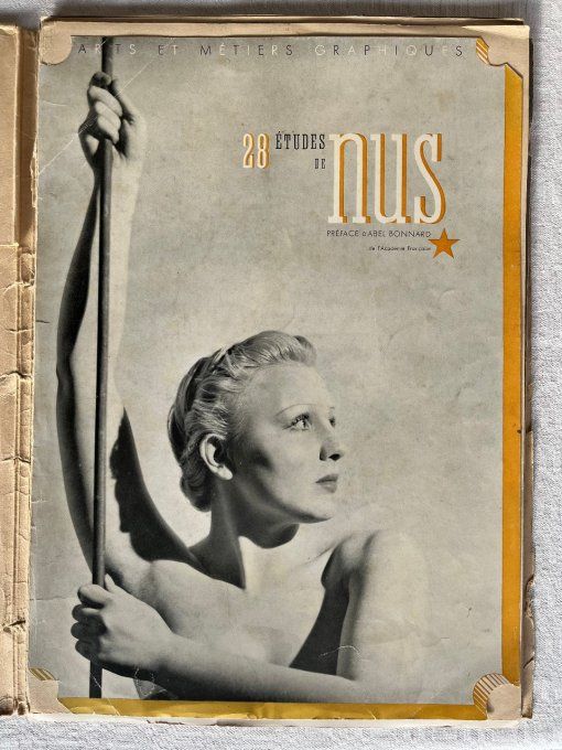 Rare ! Études de nus. Arts et métiers graphiques, Poème de Rémy Duval, 1936