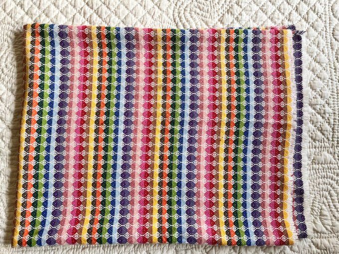 Tissu multicolore épais, pour nappe, tapis enfant, création Dy ou recouvrir votre canapé