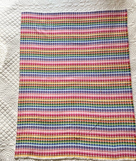 Tissu multicolore épais, pour nappe, tapis enfant, création Dy ou recouvrir votre canapé