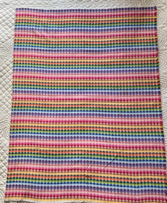 Tissu multicolore épais, pour nappe, tapis enfant, création Dy ou recouvrir votre canapé