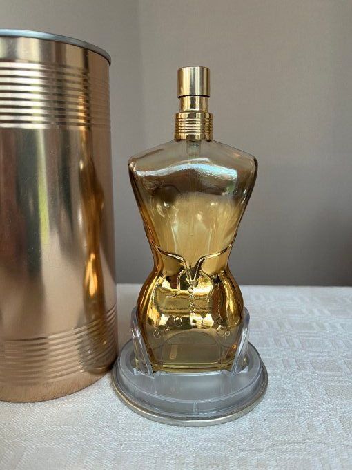 Flacon vide et sa boite, parfum Jean-Paul Gaultier, Classique Intense